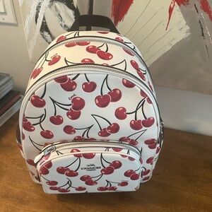 Coach Cherry Print Backpack- New